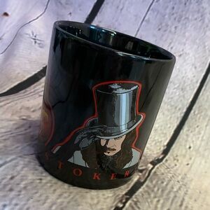 VINTAGE 1992 BRAM STOKERS DRACULA BLACK COFFEE‎ CUP MUG 10 OZ. COLUMBIA PICTURES